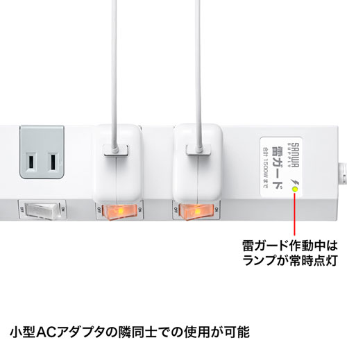 TAP-SP2110SW-1 / 節電タップ（2P・10個口・1m）