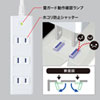 TAP-SP2114MG-5WN 雷ガードタップ(2P・4個口・5m) TAP-SP2114MG-5WN / 雷ガードタップ(2P・4個口・5m)