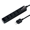 TAP-SP212BK 雷ガードタップ(2P・6個口・2m・ブラック) TAP-SP212BK / 雷ガードタップ(2P・6個口・2m・ブラック)