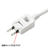 TAP-SP212W 雷ガードタップ(2P・6個口・2m・ホワイト) TAP-SP212W / 雷ガードタップ(2P・6個口・2m・ホワイト)