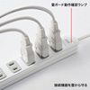 TAP-SP214 雷ガードタップ(2P・6個口・2m) TAP-SP214 / 雷ガードタップ(2P・6個口・2m)