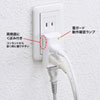 TAP-SP222 雷ガードタップ(2P・3個口) TAP-SP222 / 雷ガードタップ(2P・3個口)