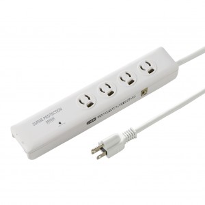 TAP-SP311TEL / 高性能雷ガードタップ(3P抜け止め・4個口・2m)