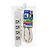 TAP-SP34MG-3 雷ガードタップ(3P・4個口・3m) TAP-SP34MG-3 / 雷ガードタップ(3P・4個口・3m)