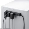 TAP-SPSLIM4MG-2BK スリムタップ(AC4個口・マグネット付き・雷ガード付き) TAP-SPSLIM4MG-2BK / スリムタップ(AC4個口・マグネット付き・雷ガード付き)