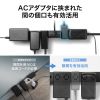 TAP-SPSLIM4MG-2BK 縦横間差込み自在スリムタップ(AC4個口・マグネット付き・雷ガード付き) TAP-SPSLIM4MG-2BK / 縦横間差込み自在スリムタップ(AC4個口・マグネット付き・雷ガード付き)