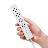 TAP-SPSLIM4MG-2W スリムタップ(AC4個口・マグネット付き・雷ガード付き) TAP-SPSLIM4MG-2W / スリムタップ(AC4個口・マグネット付き・雷ガード付き)