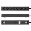 TAP-SPSLIM6MG-2BK スリムタップ(AC6個口・マグネット付き・雷ガード付き) TAP-SPSLIM6MG-2BK / スリムタップ(AC6個口・マグネット付き・雷ガード付き)