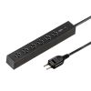 TAP-SPSLIM6MG-2BK スリムタップ(AC6個口・マグネット付き・雷ガード付き) TAP-SPSLIM6MG-2BK / スリムタップ(AC6個口・マグネット付き・雷ガード付き)