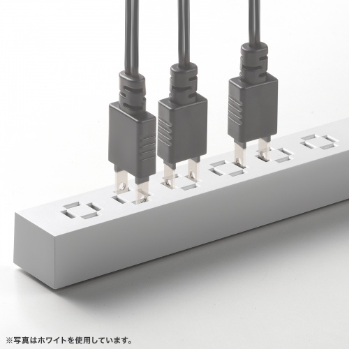TAP-SPSLIM6MG-2BK / スリムタップ（AC6個口・マグネット付き・雷ガード付き）