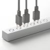 TAP-SPSLIM6MG-2W スリムタップ(AC6個口・マグネット付き・雷ガード付き) TAP-SPSLIM6MG-2W / スリムタップ(AC6個口・マグネット付き・雷ガード付き)