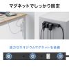 TAP-SPSLIM8MG-2BK スリムタップ(AC8個口・マグネット付き・雷ガード付き) TAP-SPSLIM8MG-2BK / スリムタップ(AC8個口・マグネット付き・雷ガード付き)