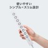 TAP-SPSLIM8MG-2W スリムタップ(AC8個口・マグネット付き・雷ガード付き) TAP-SPSLIM8MG-2W / スリムタップ(AC8個口・マグネット付き・雷ガード付き)