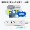 TAP-SPWMG34-5 雷ガードタップ(3P・4個口・5m) TAP-SPWMG34-5 / 雷ガードタップ(3P・4個口・5m)