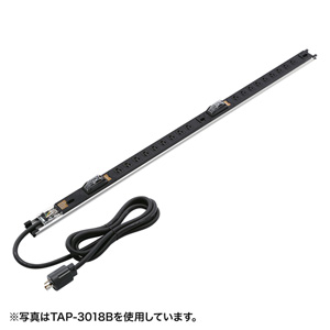 TAP-SV159B / 19インチサーバーラック用コンセント(15A・3P・9個口・3m)