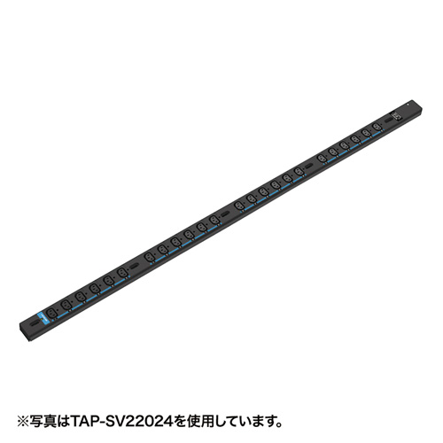 TAP-SV22012 / 19インチサーバーラック用コンセント（200V・20A・IEC C13・12個口・3m）