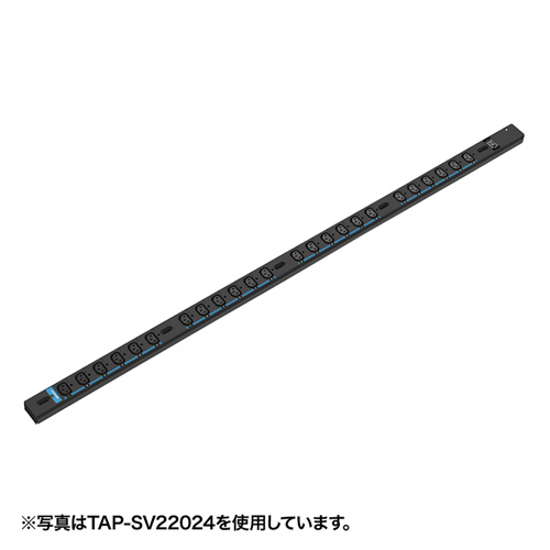 TAP-SV22020 / 19インチサーバーラック用コンセント（200V・20A・IEC C13・20個口・3m）