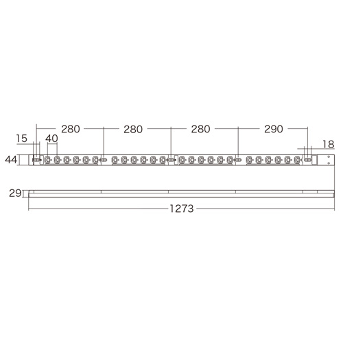 TAP-SV22024 / 19インチサーバーラック用コンセント（200V・20A・IEC C13・24個口・3m）