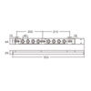 TAP-SV2208 / 19インチサーバーラック用コンセント（200V・20A・IEC C13・8個口・3m）