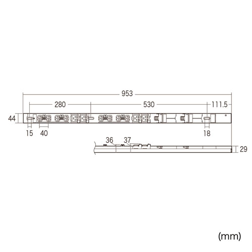 TAP-SV23012C19LKN / 19インチサーバーラック用コンセント　200V(30A)