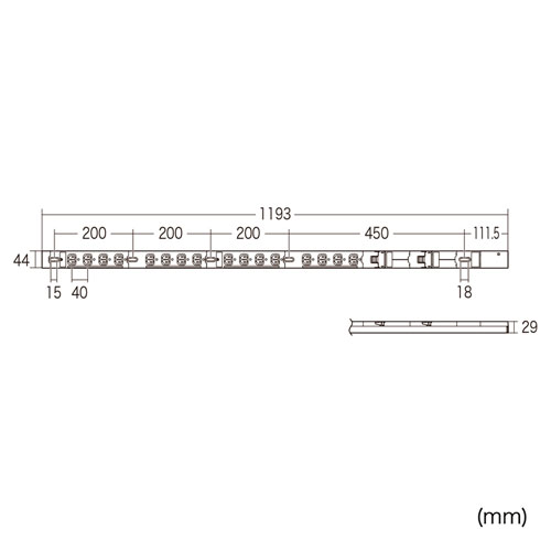 TAP-SV23016N / 19インチサーバーラック用コンセント　200V(30A)