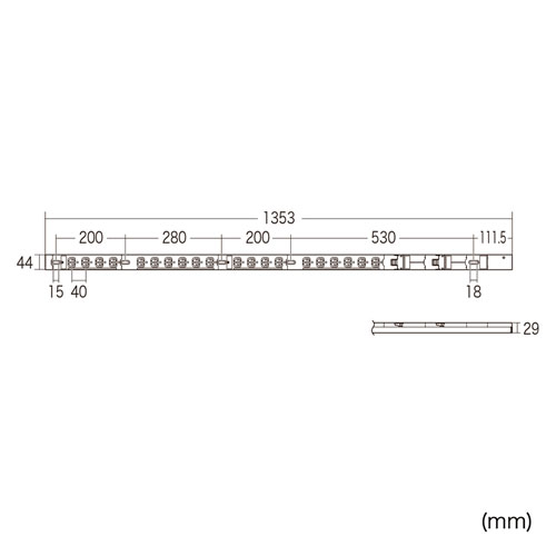 TAP-SV23020N / 19インチサーバーラック用コンセント　200V(30A)