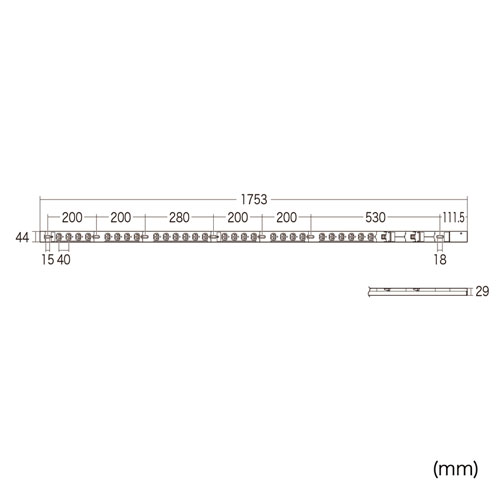 TAP-SV23028N / 19インチサーバーラック用コンセント　200V(30A)