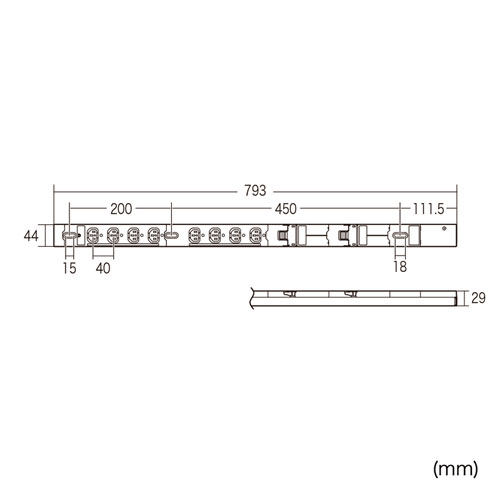 TAP-SV2308N / 19インチサーバーラック用コンセント　200V(30A)