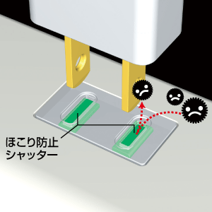 TAP-TSH2441SW / 火災予防安全省エネタップ（4個口・1m）