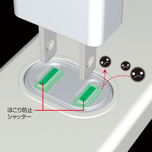 TAP-TSH32SW / 火災予防安全タップ（2P・3個口・2m）