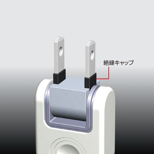 TAP-TSH31SW / 火災予防安全タップ（2P・3個口・1m）