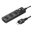 TAP-TSH43SWBKN 火災予防安全タップ(2P・4個口・3m・ブラック) TAP-TSH43SWBKN / 火災予防安全タップ(2P・4個口・3m・ブラック)