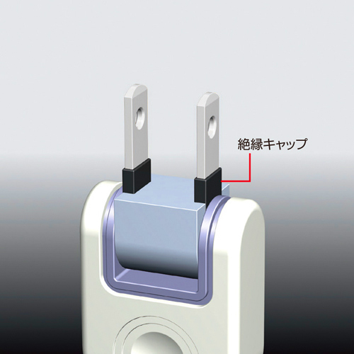 TAP-TSH63SW / 火災予防安全タップ（2P・6個口・3m）