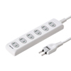 TAP-TSH61 火災予防安全タップ(2P・6個口・1m) TAP-TSH61 / 火災予防安全タップ(2P・6個口・1m)