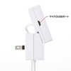 TAP-TST11 ワットモニターUSB PRO(2P・1個口・ホワイト) TAP-TST11 / ワットモニターUSB PRO(2P・1個口・ホワイト)