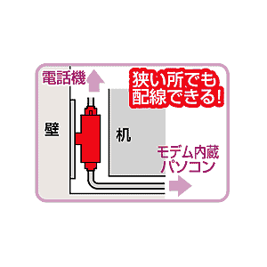 TEL-AD2T / テレフォン分配アダプタ（T型・アイボリー）