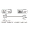 TEL-E4-10N2 / エコロジー電話ケーブル（ホワイト・10m）