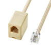 TEL-EX8-10K2 電話延長ケーブル(ベージュ・10m) TEL-EX8-10K2 / 電話延長ケーブル(ベージュ・10m)