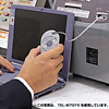 TEL-M7DK / 電話ケーブル(巻き取り式・オレンジ)