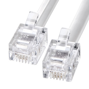 TEL-N1-20K / モジュラーケーブル(白・20m)