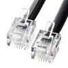 TEL-N1-20BK / モジュラーケーブル（黒・20m）