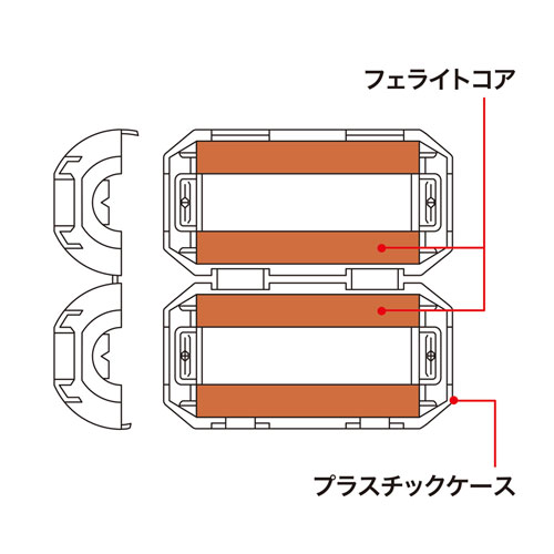 TEL-NF1N / フェライトコア