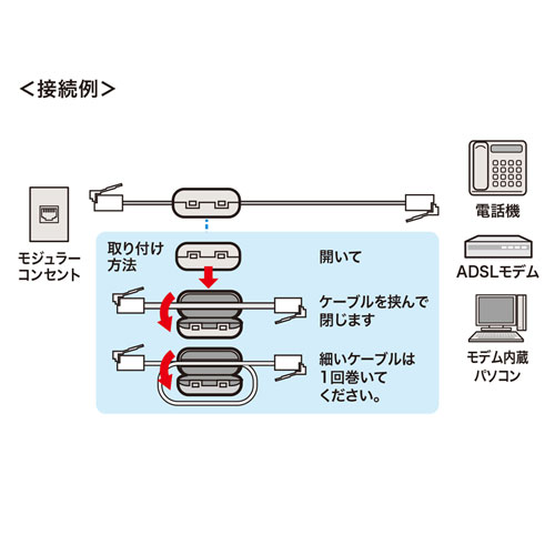 TEL-NF1N / フェライトコア