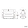 TEL-NF2 / フェライトコア 2個セット(9mm)