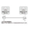 TEL-ST-05N2 / シールド付ツイストモジュラーケーブル（アイボリー・0.5m）