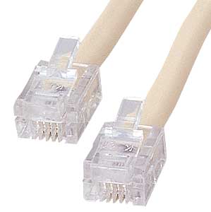 TEL-ST-05 / シールド付ツイストモジュラーケーブル（0.5m）