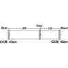 TK-415 / フラットケーブル（2ドライブ用・0.47m）