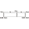 TK-419 フラットケーブル(2ドライブ用・0.8m) TK-419 / フラットケーブル(2ドライブ用・0.8m)