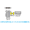 TK-CD3 / CD-ROMオーディオケーブル（0.7m）