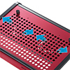TK-CLN16U1R ノート用クーラーパッド(レッド・10.2型ワイド) TK-CLN16U1R / ノート用クーラーパッド(レッド・10.2型ワイド)